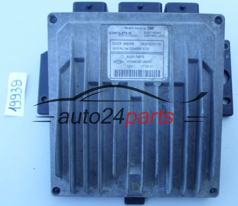 KOMPUTER STEROWNIK SILNIKA RENAULT CLIO 1.5 DCI Delphi R0410C017B, 8200176975, HOM 8200129063