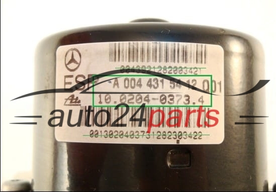 POMPE HYDRAULIQUE ET CALCULATEUR d'ABS MERCEDES A 004 431 54 12,  ATE 10.0204-0373.4