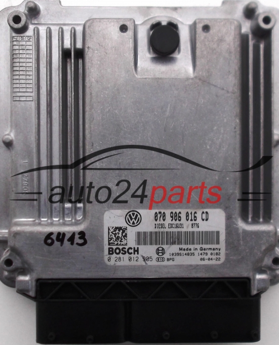 KOMPUTER STEROWNIK SILNIKA VW VOLKSWAGEN T5 2.5 TDI BOSCH 0281 012 905