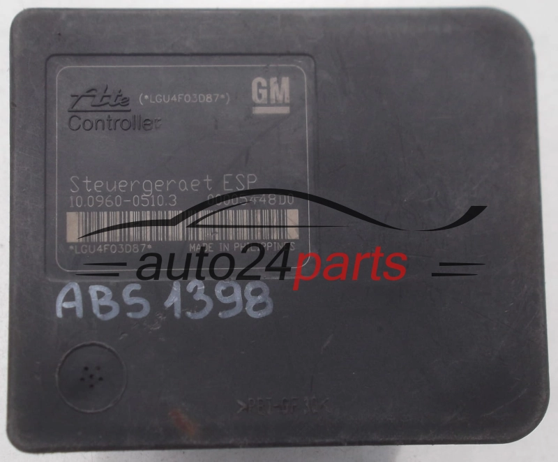 ABS POMPA I STEROWNIK OPEL ASTRA H ZAFIRA B GM 13 157 577 GX, 13157577, ATE 10.0206-0127.4, 10020601274, 10.0960-0510.3, 10096005103