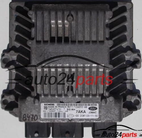 MOTORSTEUERGERÄT ECU STEUERGERAT FORD FUSION 1.4 TDCI, SIEMENS 5WS40141D-T, 5WS40141DT, SID804, 7AKA J38AC, 3N11-12A650-AB