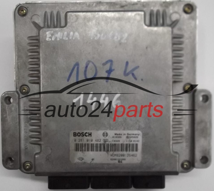 ECU CENTRALITA DE MOTOR RENAULT LAGUNA 1.9 DCI F9Q BOSCH 0281010482, 0 281 010 482, HOM8200126462, HOM 8200126462, 8200121886, 28SA5028