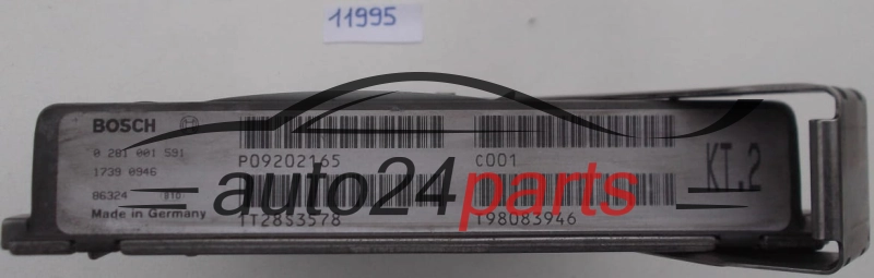 KOMPUTER STEROWNIK SILNIKA VOLVO V70 S70 2.5 TDI BOSCH 0 281 001 591, 0281001591, P09202165 