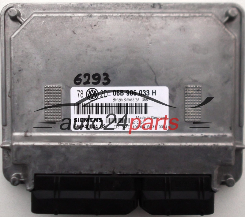 KOMPUTER STEROWNIK SILNIKA VW VOLKSWAGEN PASSAT 2.0 AZM SIEMENS 5WP40044 02, 06B 906 033 H, 06B906033H