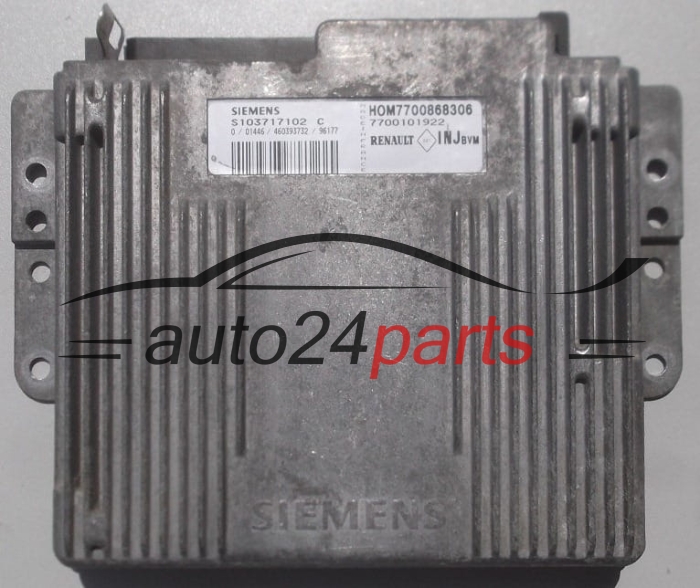 ECU CENTRALITA DE MOTOR  RENAULT MEGANE SIEMENS S103717102 C, HOM 7700868306