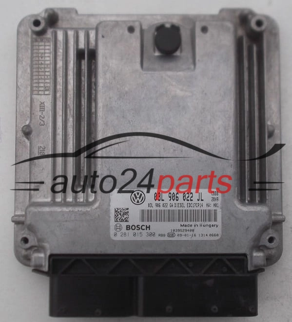 ECU CENTRALITA DE MOTOR SKODA SUPERB 2.0 TDI BOSCH 0 281 015 300, 0281015300, 03L 906 022 JL, 03L906022JL, 03L906022GA, EDC17CP14 