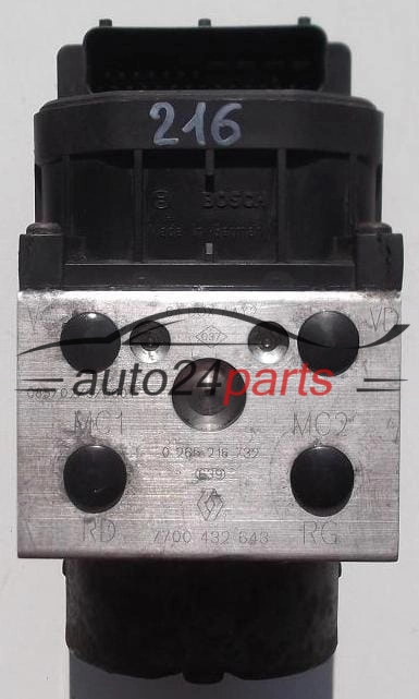 BOSCH 0 265 216 732,0265216732, 0 273 004 395, 0273004395, 0 273 004 394, 0273004394, 7700 432 643, 7700432643
