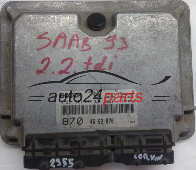 KOMPUTER STEROWNIK SILNIKA SAAB 9-3 2.2 TID BOSCH 0281001617, 0 281 001 617, 46 62 870 4662870 