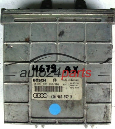 MOTORSTEUERGERÄT ECU STEUERGERAT AUDI A8 4.2 4D0907557B, 4D0 907 557 B BOSCH 0281203299/300, 0 281 203 299/300