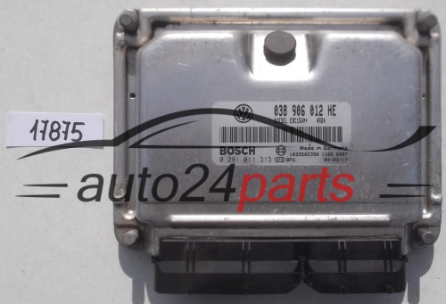 KOMPUTER STEROWNIK SILNIKA VOLKSWAGEN SEAT LEON BOSCH 0 281 011 313, 0281011313, 038 906 012 HE, 038906012HE