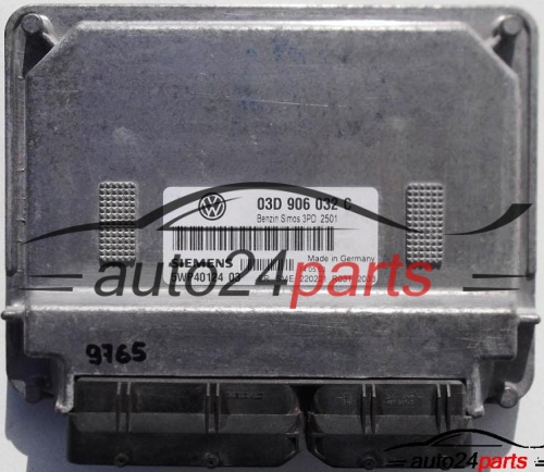 MOTORSTEUERGERÄT ECU STEUERGERAT VW VOLKSWAGEN POLO 1.2, SIEMENS 5WP40124 03