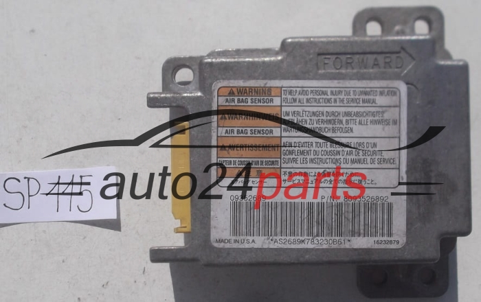 STEROWNIK MODUL PODUSZEK POWIETRZNYCH OPEL FRONTERA B 09352689