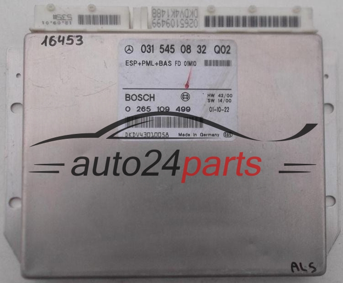 STEUERGERAT ABS ESP+PML+BAS MERCEDES W210 031 545 08 32