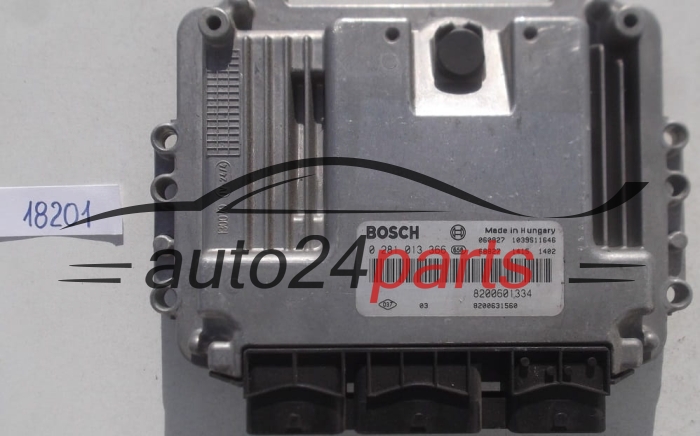 KOMPUTER STEROWNIK SILNIKA RENAULT SCENIC 1.9 DCI BOSCH 0 281 013 366, 0281013366, 8200601334, 8200631560