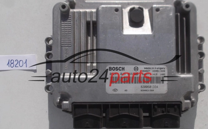 KOMPUTER STEROWNIK SILNIKA RENAULT SCENIC 1.9 DCI BOSCH 0 281 013 366, 0281013366, 8200601334, 8200631560