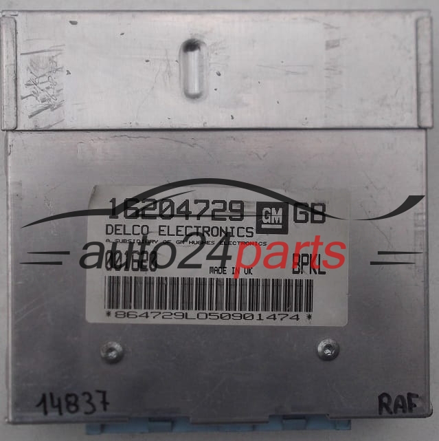 ECU CENTRALITA DE MOTOR OPEL ASTRA DELCO 16204729 GB, 16204729GB, BPKL 