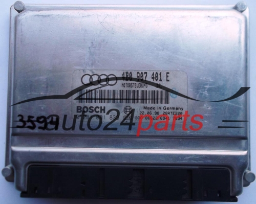MOTORSTEUERGERÄT ECU STEUERGERÄT AUDI A6 2.5 TDI 4B0907401E, 4B0 907 401 E, BOSCH 0281001833, 0 281 001 833 MOTORSTEUERUNG D41 28RTE220