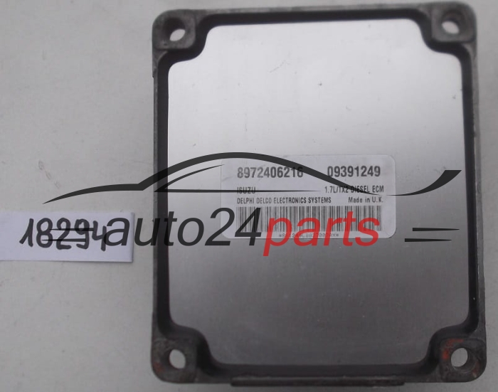 KOMPUTER STEROWNIK SILNIKA OPEL ASTRA 1.7 DTI DELPHI DELCO 09391249, ISUZU 8972406216