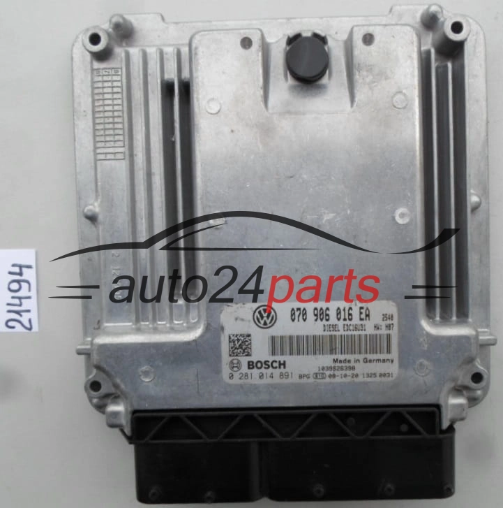 CENTRALITA DE MOTOR VW VOLKSWAGEN T5 BOSCH 0 281 014 891, 0281014891, 070 906 016 EA, 070906016EA