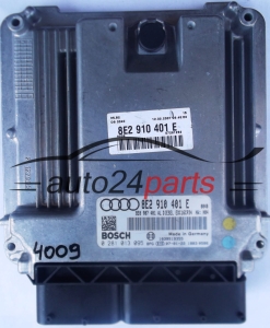MOTORSTEUERGERÄT ECU STEUERGERAT AUDI A6 2.7 TDI 8E2910401E, 8E2 910 401 E, 8E0907401AL, 8E0 907 401 AL, BOSCH 0281013095, 0 281 013 095 DIESEL EDC16CP34