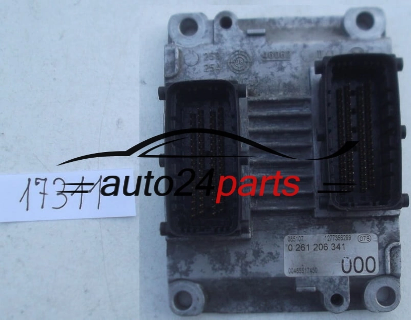 MOTORSTEUERGERÄT ECU STEUERGERÄT FIAT MAREA 2.0 BOSCH 0 261 206 341, 0261206341 00465517450 465517450, 1277356299