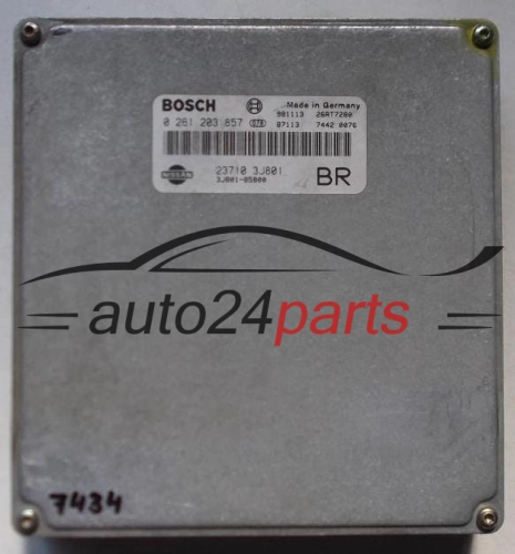KOMPUTER STEROWNIK SILNIKA NISSAN PRIMERA 2.0 BOSCH 0261203857, 0 261 203 857, 23710 3J801, 237103J801, 3J801-85800, 3J80185800 BR -  7434