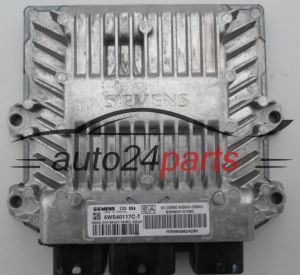 Calculateur Moteur CITROEN PEUGEOT SIEMENS 5WS40117C-T, 5WS40117CT, SW 9655151080, HW 9648624280, SID804 