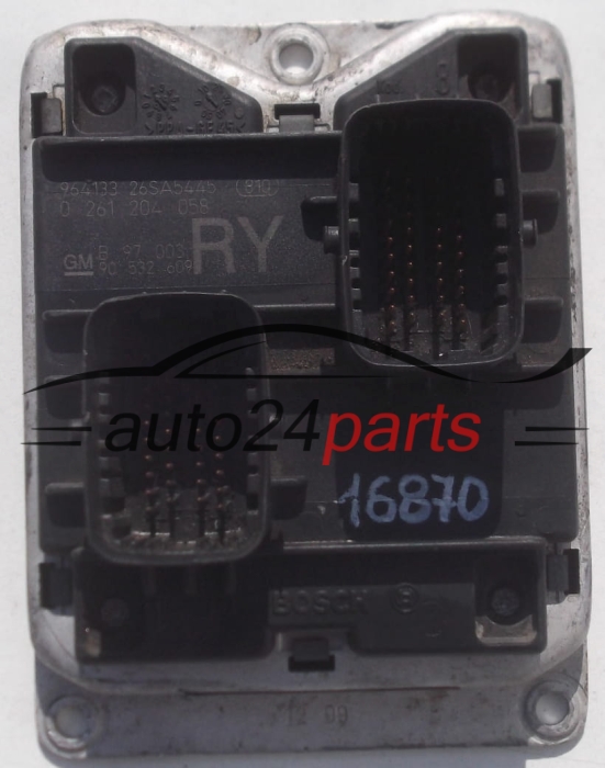 MOTORSTEUERGERÄT ECU STEUERGERAT OPEL CORSA B 1.0 X10XE BOSCH 0 261 204 058, 0261204058, GM 90 532 609 RY, 90532609RY, 90532609