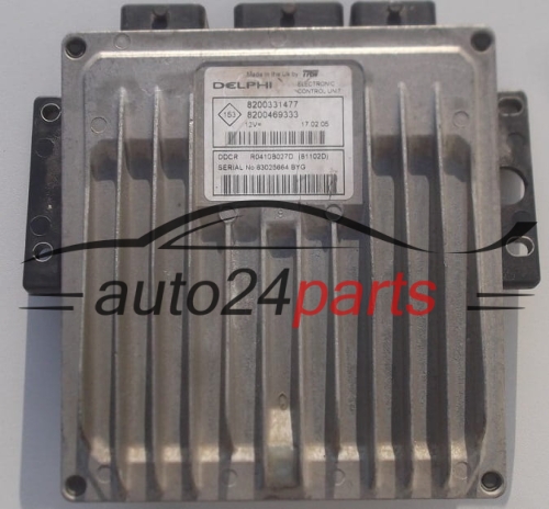 ECU CENTRALITA DE MOTOR  RENAULT CLIO 1.5 DCI Delphi R0410B027D, 8200331477, 8200469333