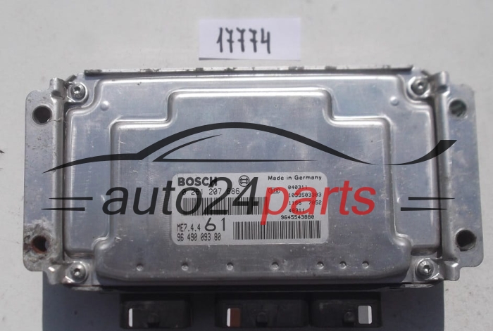 KOMPUTER STEROWNIK SILNIKA CITROEN BERLINGO PEUGEOT PARTNER 1.6 BOSCH 0261207686, 0 261 207 686, 96 490 093 80, 9649009380, ME7.4.4