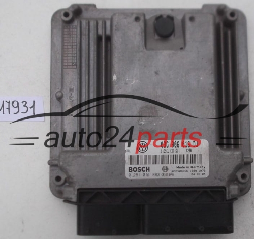 KOMPUTER STEROWNIK SILNIKA SKODA OCTAVIA 1.9 TDI BOSCH 0 281 011 883,  03G 906 016 DJ