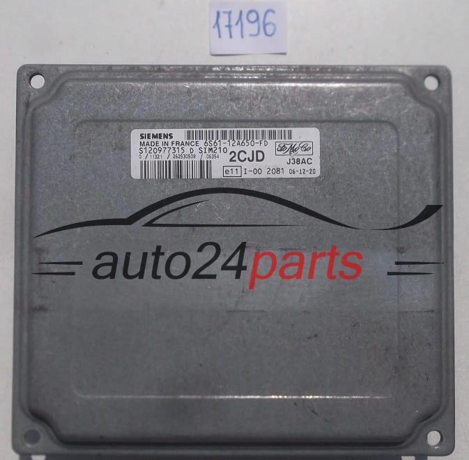 KOMPUTER STEROWNIK SILNIKA FORD FIESTA SIEMENS S120977315 D, S120977315D, FoMoCo 6S61-12A650-FD, 6S6112A650FD, 2CJD