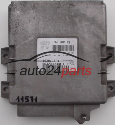 MOTORSTEUERGERÄT ECU STEUERGERÄT  PEUGEOT 206 1.4 Magneti Marelli  IAW1AP81,  16301574, 9637086980