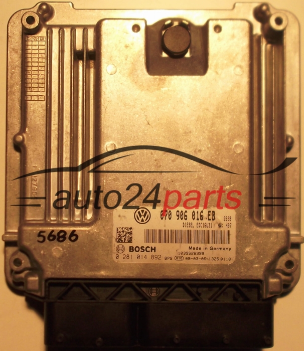 ECU CENTRALITA DE MOTOR VW VOLKSWAGEN T5 2.5 TDI BOSCH 0281014892