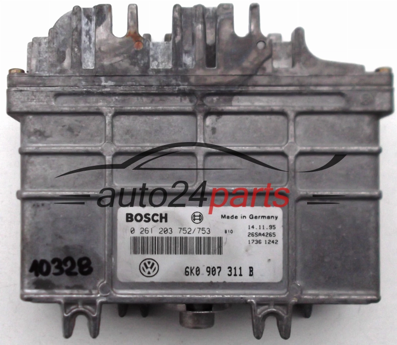 ECU CENTRALITA DE MOTOR SEAT CORDOBA 1.6 6K0907311B, 6K0 907 311 B, BOSCH 0261203752/753, 0 261 203 752, 0 261 203 753