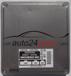 CALCULATEUR MOTEUR TOYOTA RAV-4 FUJITSU 211000-4120, 2110004120, 89661-42090, 8966142090 