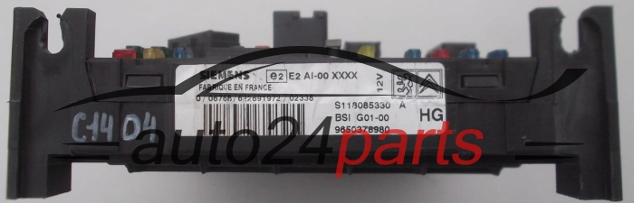 CENTRALKA MODUL BSI CITROEN XSARA BERLINGO S118085330 A, S118085330A, 9650378980 