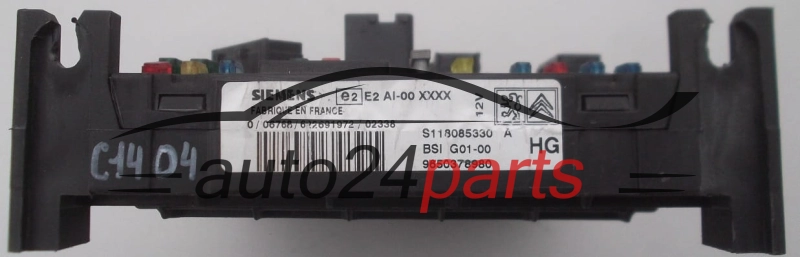 CENTRALKA MODUL BSI CITROEN XSARA BERLINGO S118085330 A, S118085330A, 9650378980 