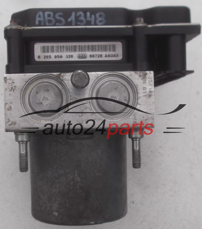 ABS POMPA I STEROWNIK CITROEN PEUGEOT BOSCH 0 265 234 052, 0265234052, 96 499 881 80, 9649988180, 0265950326, 96 604 702 80, 9660470280