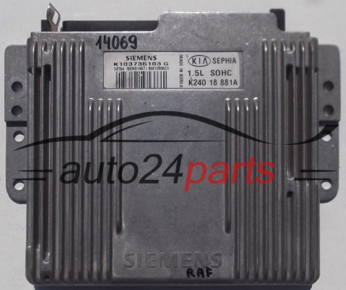 KOMPUTER STEROWNIK SILNIKA KIA SEPHIA SIEMENS K103735103 G, K103735103G, K240 18 881A, K24018881A - 14069