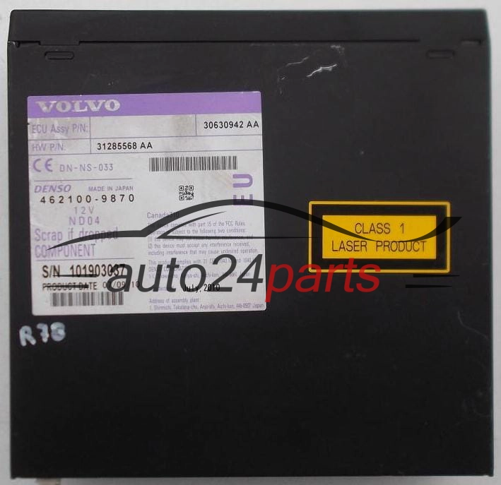CZYTNIK DVD NAVI NAWIGACJA VOLVO 31285568 AA, 31285568AA, 30630942 AA, 30630942AA, 462100-9870, 4621009870
