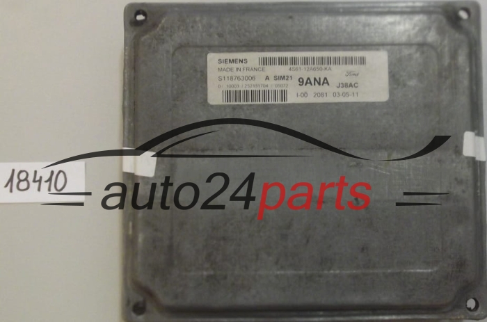 KOMPUTER STEROWNIK SILNIKA FORD FIESTA 1.3 SIEMENS S118763006 A, 4S61-12A650-KA