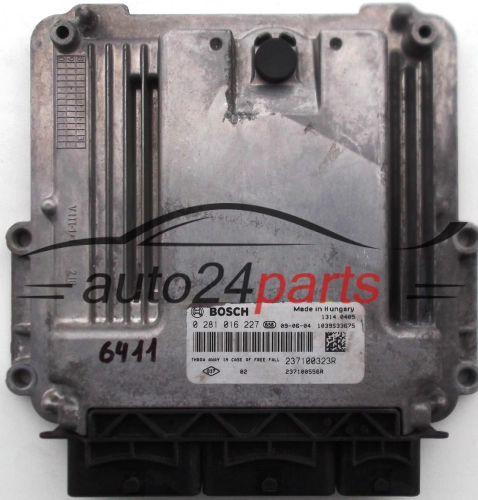 KOMPUTER STEROWNIK SILNIKA RENAULT SCENIC 2.0 TDCI BOSCH 0 281 016 227, 237100323R