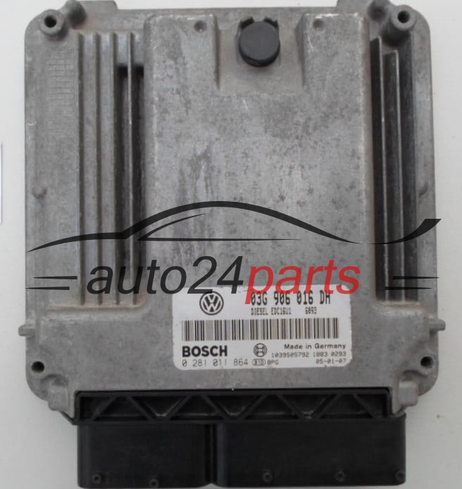 ECU CENTRALITA DE MOTOR SEAT ALTEA TOLEDO 1.9 TDI 03G 906 016 DH, 03G906016DH, BOSCH 0 281 011 864, 0281011864 