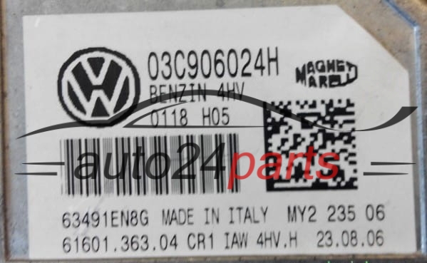 Calculateur Moteur VOLKSWAGEN SEAT IBIZA 1.4 Magneti Marelli IAW 4HV.H,  03C 906 024 H, 61601.363.04