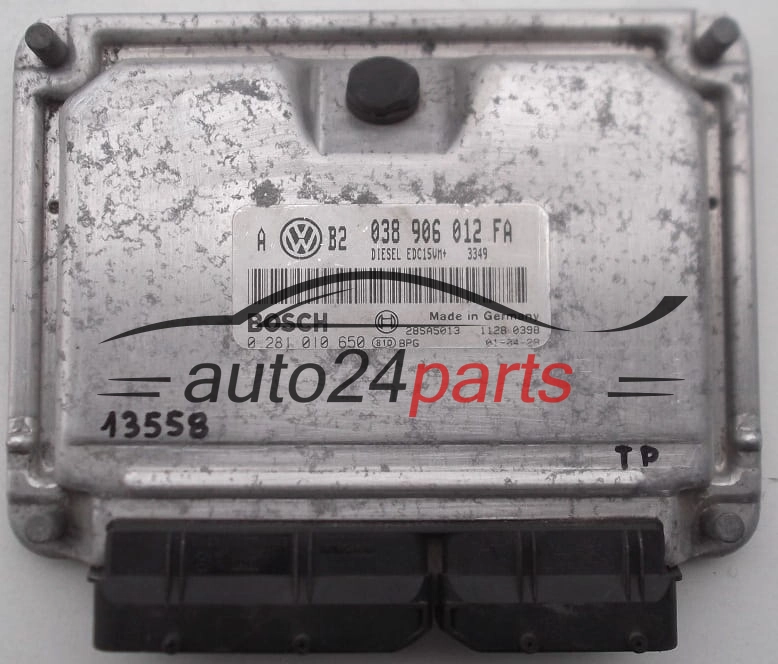 Sterownik silnika VW VOLKSWAGEN GOLF 1.9 TDI BOSCH 0281010650 038906012FA -