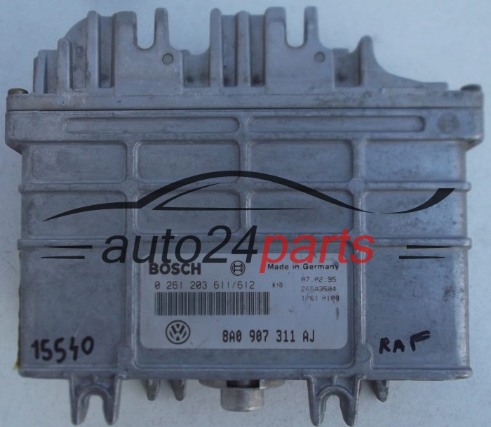 KOMPUTER STEROWNIK SILNIKA SEAT CORDOBA 1.6 BOSCH 0 261 203 611/612, 0261203611, 8A0 907 311 AJ, 8A0907311AJ