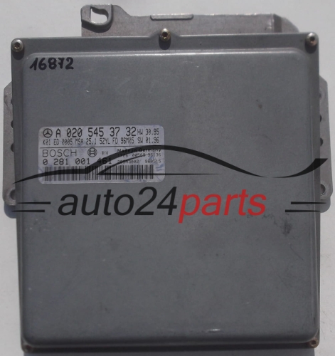 KOMPUTER STEROWNIK SILNIKA MERCEDES W210 E250 2.5 DIESEL BOSCH 0 281 001 461, 0281001461, A 020 545 37 32, A0205453732, 0205453732
