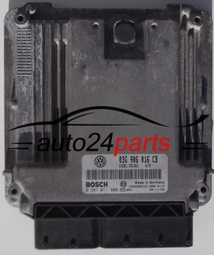 ECU CENTRALITA DE MOTOR VW VOLKSWAGEN GOLF TOURAN 1.9 TDI 03G906016CB, 03G 9060 16 CB, BOSCH 0 281 011 900, 0281011900