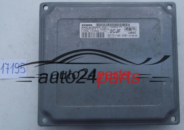ECU CENTRALITA DE MOTOR FORD FIESTA SIEMENS S120977315 F, S120977315F, FoMoCo 6S61-12A650-FF, 6S6112A650FF, 2CJF